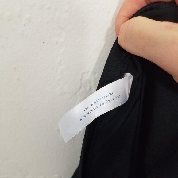 Swim By Cacique Skirt Bikini Bottom Black Stretch Size 16 - Picture 5 of 5